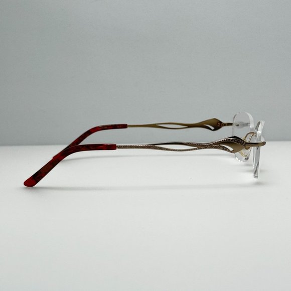 Boutique Eyeglasses Eye Glasses Frames Pave 242 Gld 52-17-135 Titanium main image 6